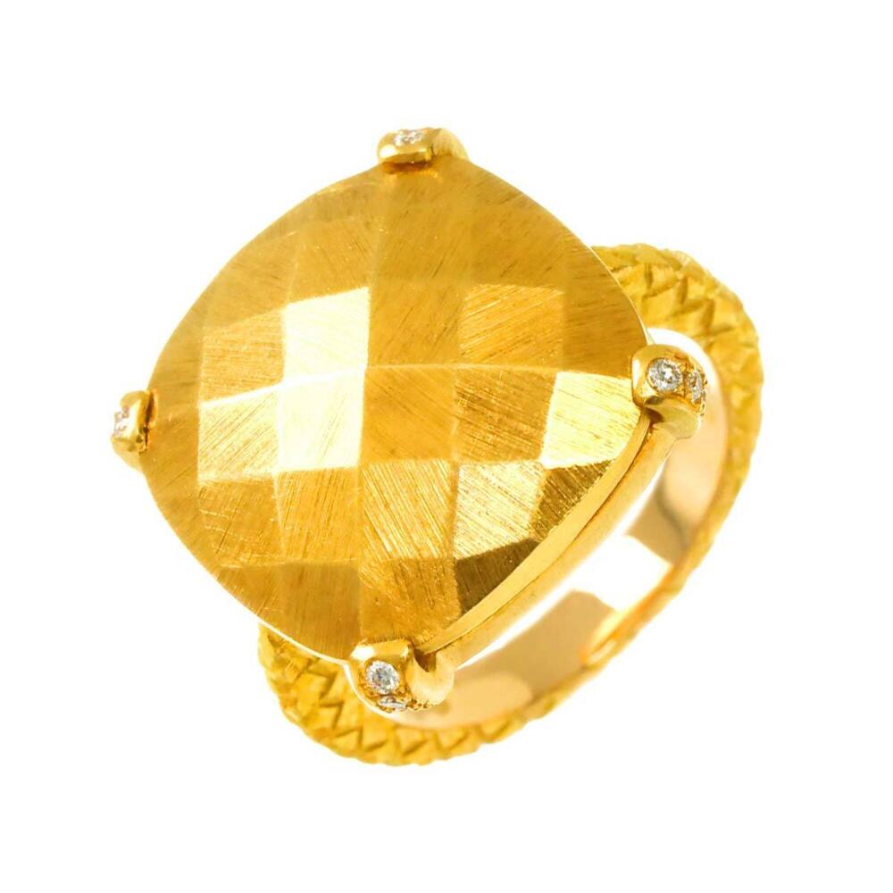 Bottega Veneta Diamond Ring, 18K Yellow Gold (750)